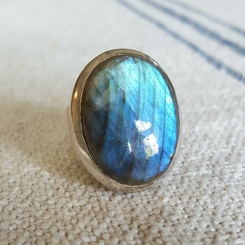 Large Silver Ring - image 3